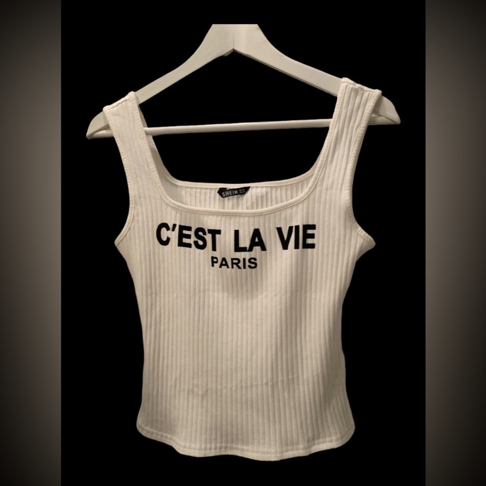 SHEIN ribbed tank top.